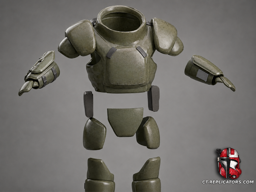 STL 3D Print Files Helldivers 2 - B-27 Fortified Commando Armor Cosplay 1:1 Replica