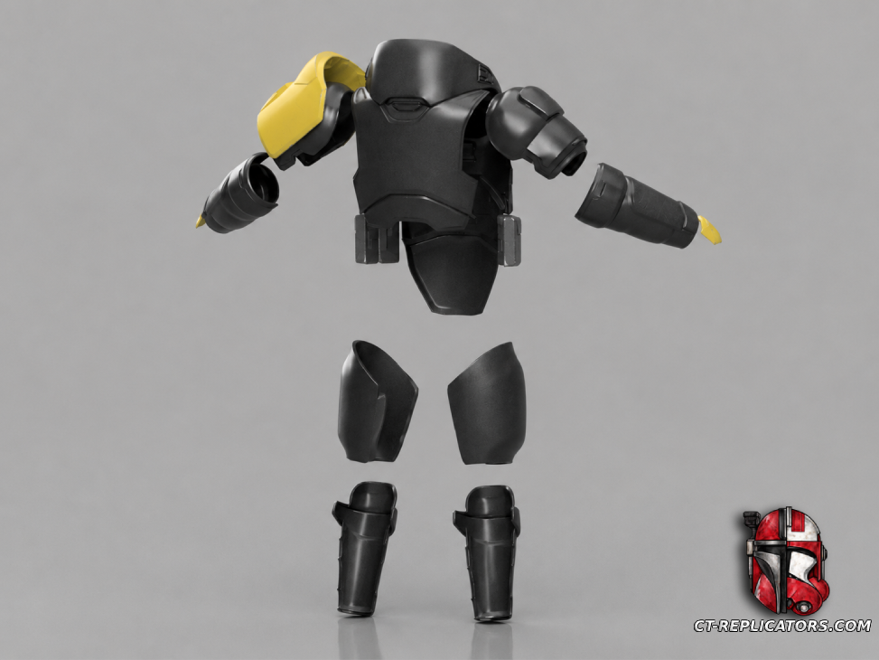 STL 3D Print Files Helldivers 2 FS-05 Marksman Armor Diy Kit Cosplay 1:1