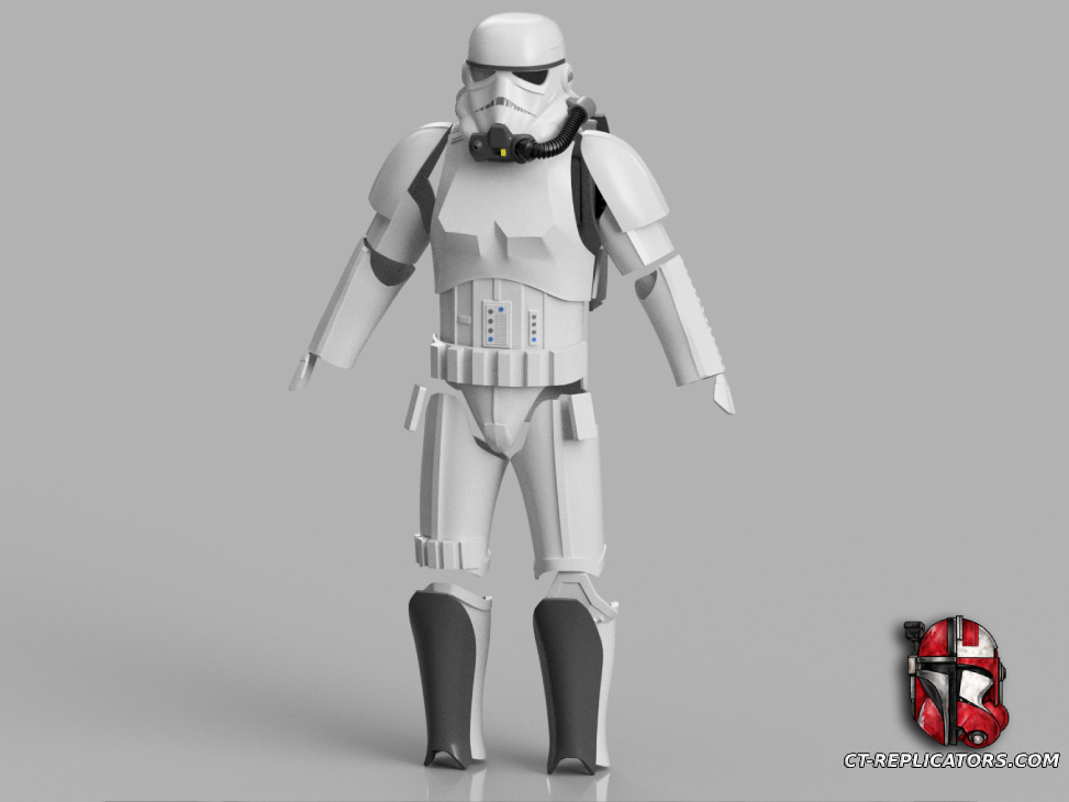 3D Print STL Files Magma Trooper Armor Modification Battlefront Star Wars 1:1 Replica Cosplay