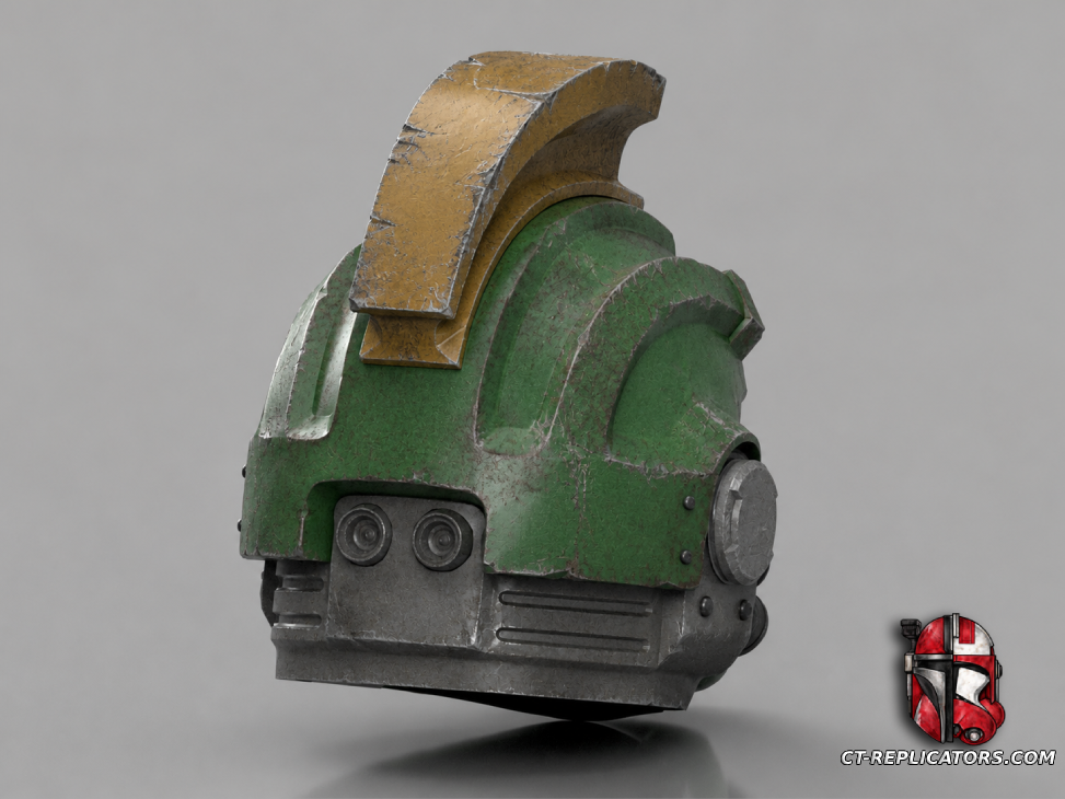 STL 3D Print FIles Salamanders Gravis Space Marine 2 Champion Helmet 1:1 Cosplay Replica