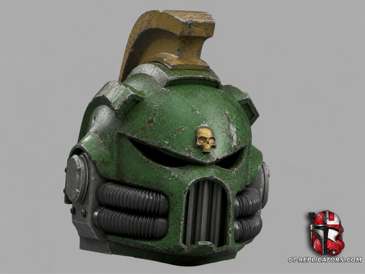 Salamanders Gravis Space Marine 2 Champion Helmet 1:1 Cosplay Replica