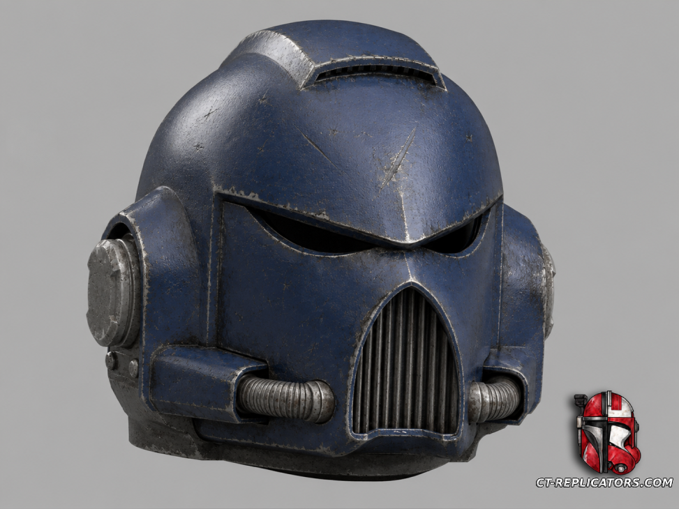 Classic Space Marine 2 MK7 Helmet 1:1 Cosplay Replica