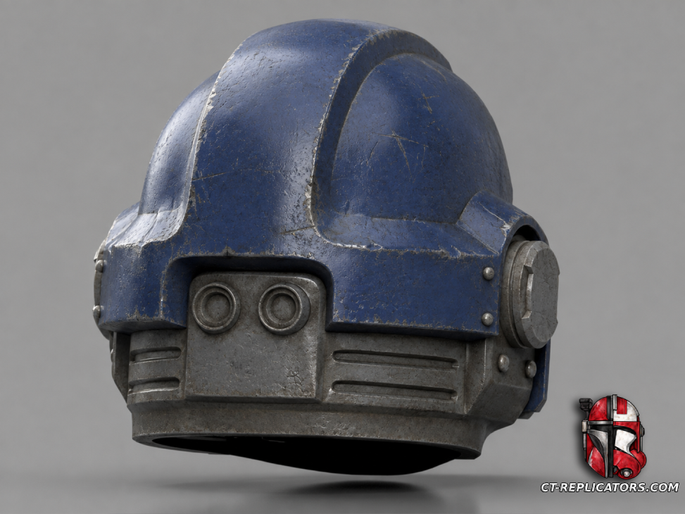 Classic Space Marine 2 MK7 Helmet 1:1 Cosplay Replica