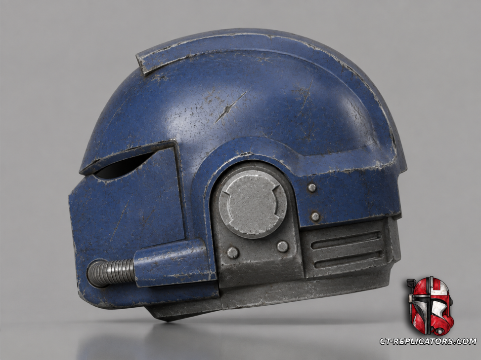 Classic Space Marine 2 MK7 Helmet 1:1 Cosplay Replica