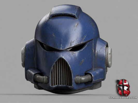 Classic Space Marine 2 MK7 Helmet 1:1 Cosplay Replica