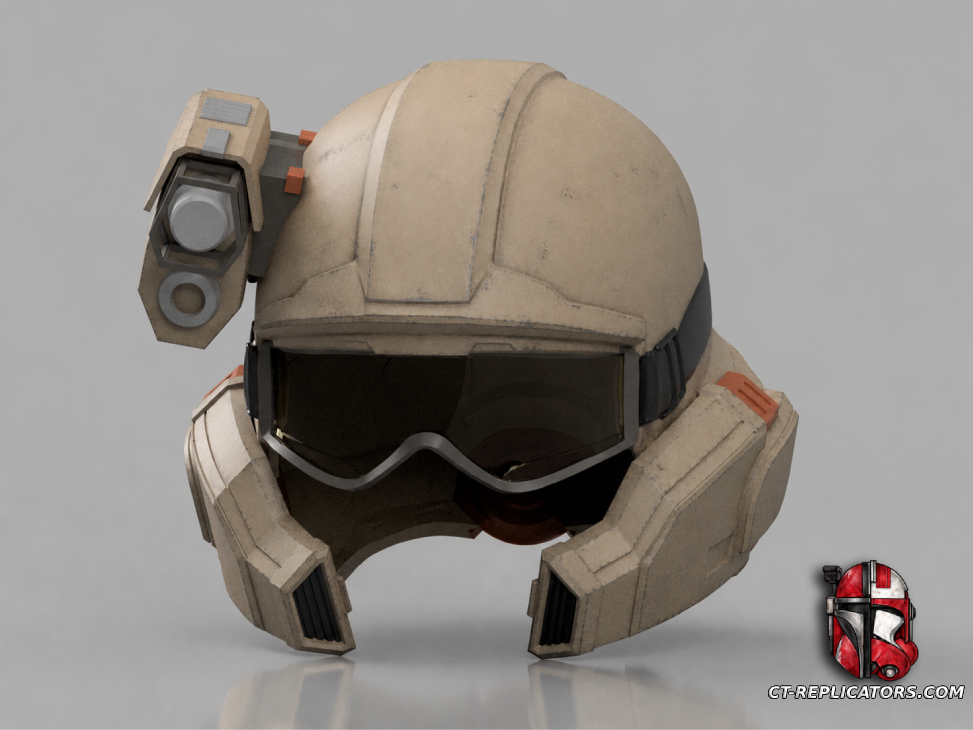STL 3D Print Files Helldivers 2 - SEAF Leader Medic Helmet 1:1 Cosplay Replica