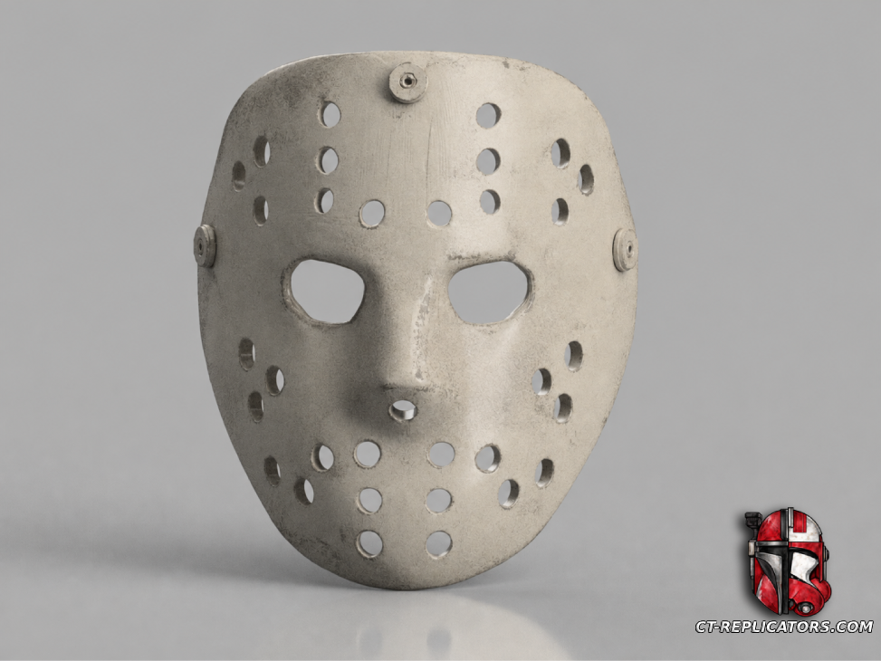 STL 3D Print Files Jason Hockey Mask 1:1 Cosplay Replica