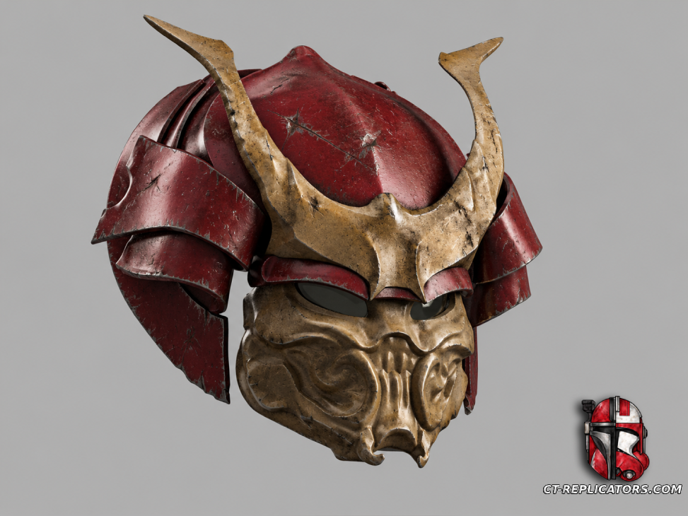 STL 3D Print Files Predator Samurai Helmet 1:1 Cosplay Replica