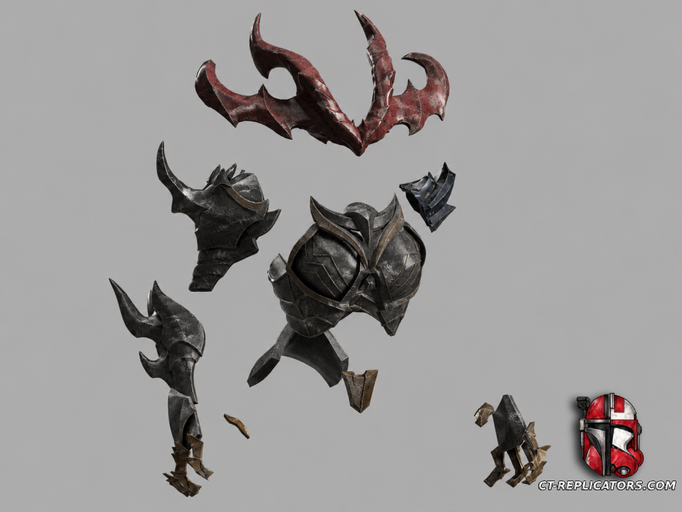 STL 3D Print Files Shyvana Armor - League Of Legends Cosplay 1:1 Replica