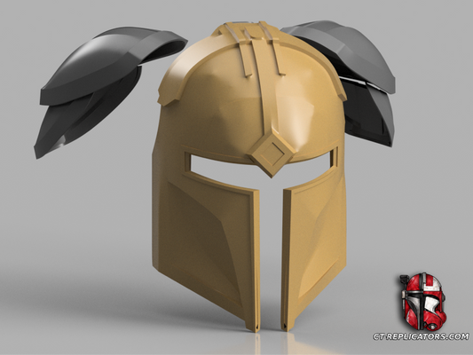 STL 3D Print Files SWTOR Mandalorian Ri'kan's Helmet (Twi'lek) Cosplay 1:1 Replica
