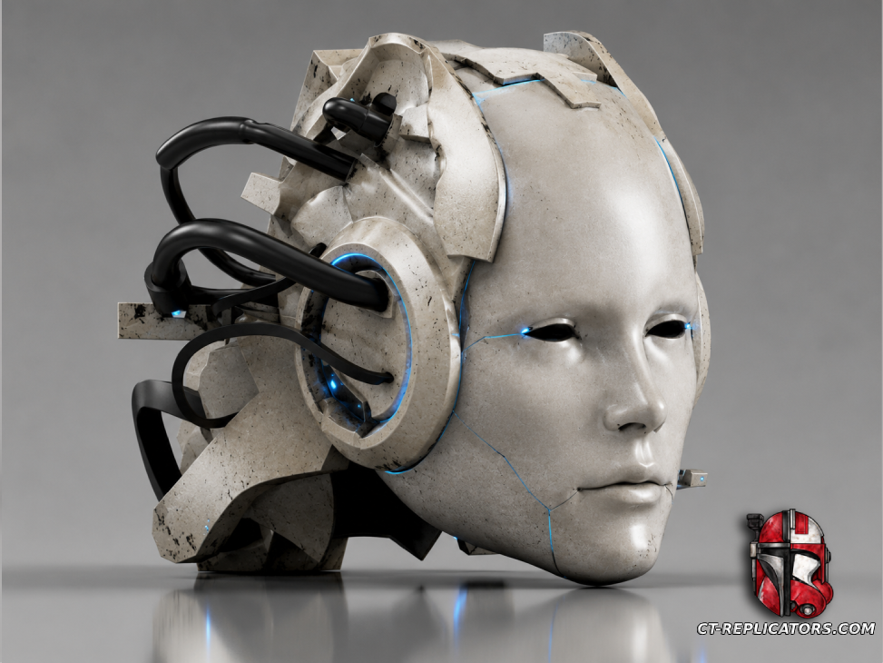 STL 3D Print Files Starcraft - Adiutant Head 1:1 Scale (wearable)