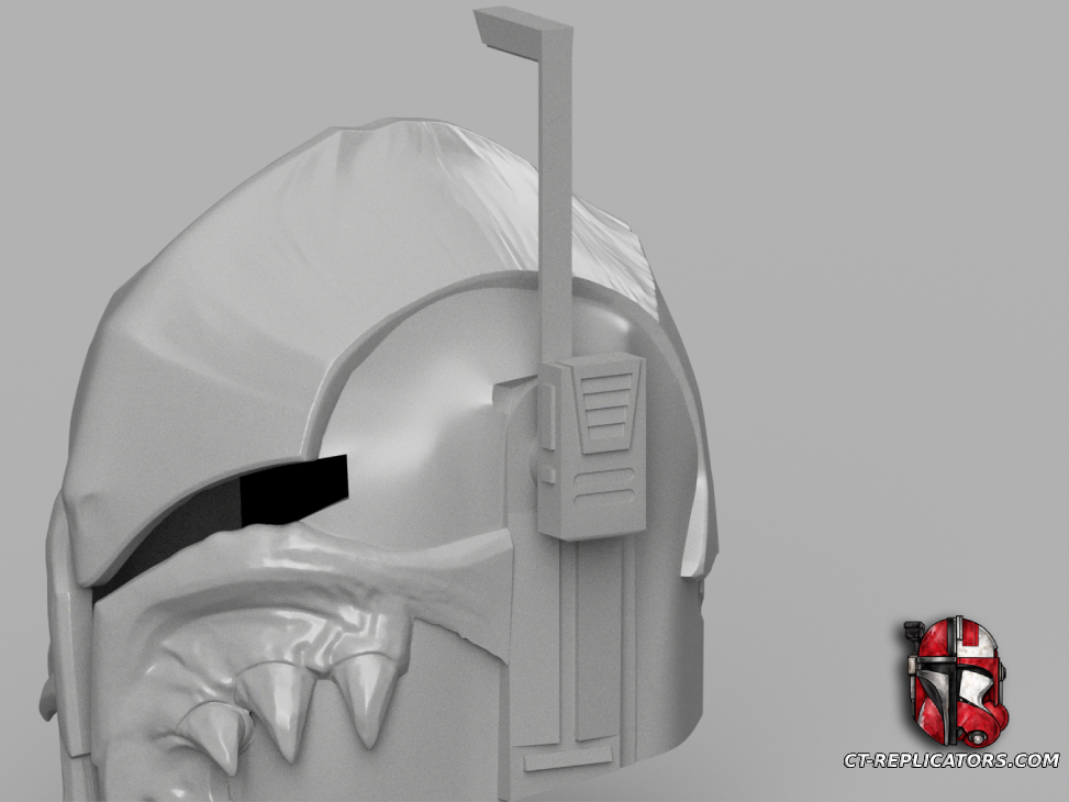 Merciless Seeker's Mandalorian helmet - SWTOR Star Wars Cosplay 1:1 Replica