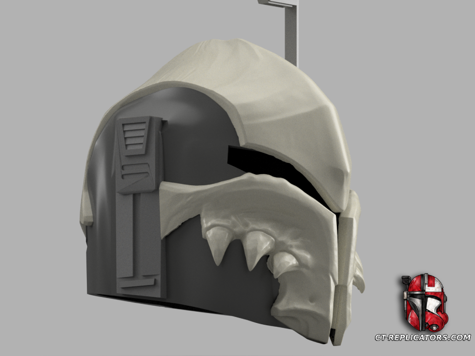 Merciless Seeker's Mandalorian helmet - SWTOR Star Wars Cosplay 1:1 Replica