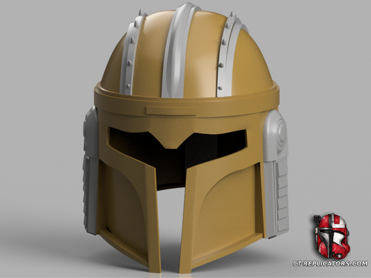 STL 3D Print Files DERELICT Blacksmith Mandalorian helmet Star Wars - Cosplay 1:1 Replica