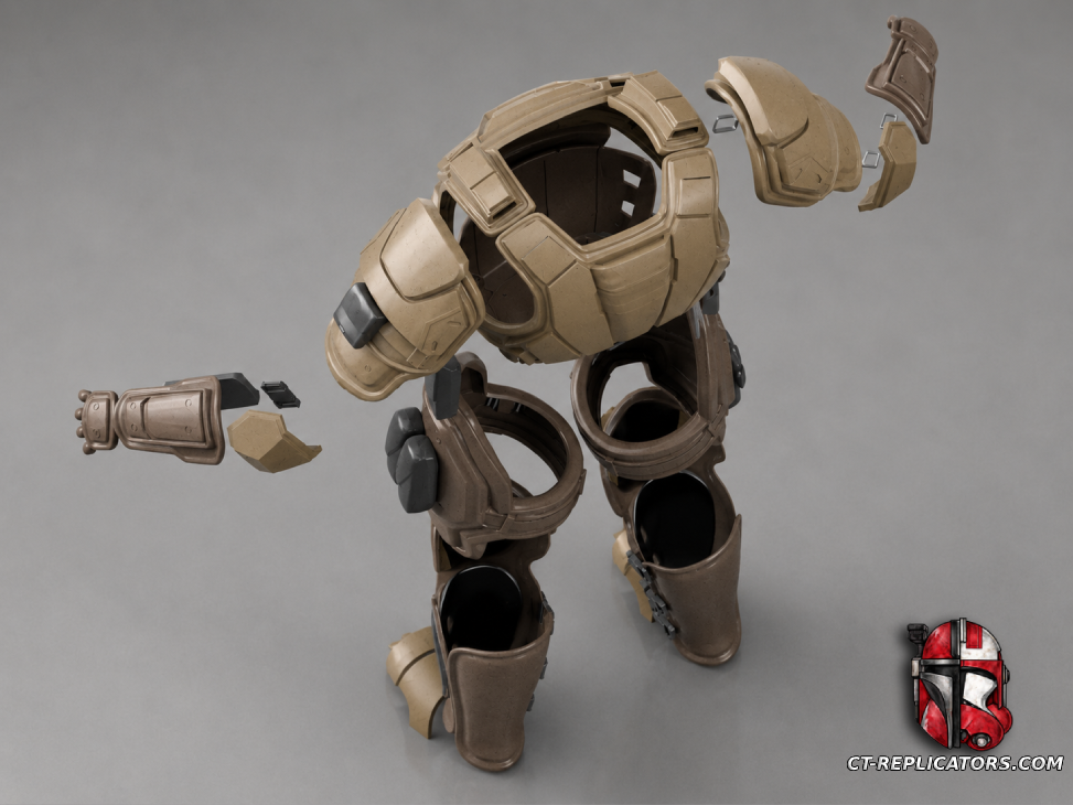 STL 3D Print Files Helldivers 2 - KDM-500 Outrider Armor 1:1 Cosplay Replica