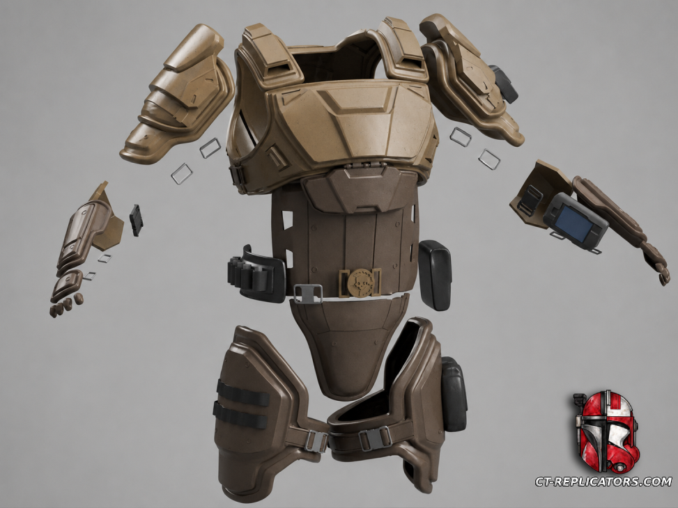 STL 3D Print Files Helldivers 2 - KDM-500 Outrider Armor 1:1 Cosplay Replica