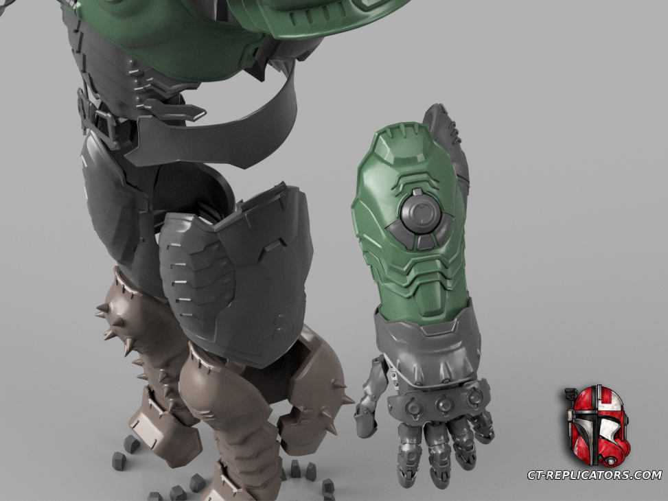 STL 3D Print Files DOOM Slayer Dark Ages Cosplay Armor 1:1 Replica