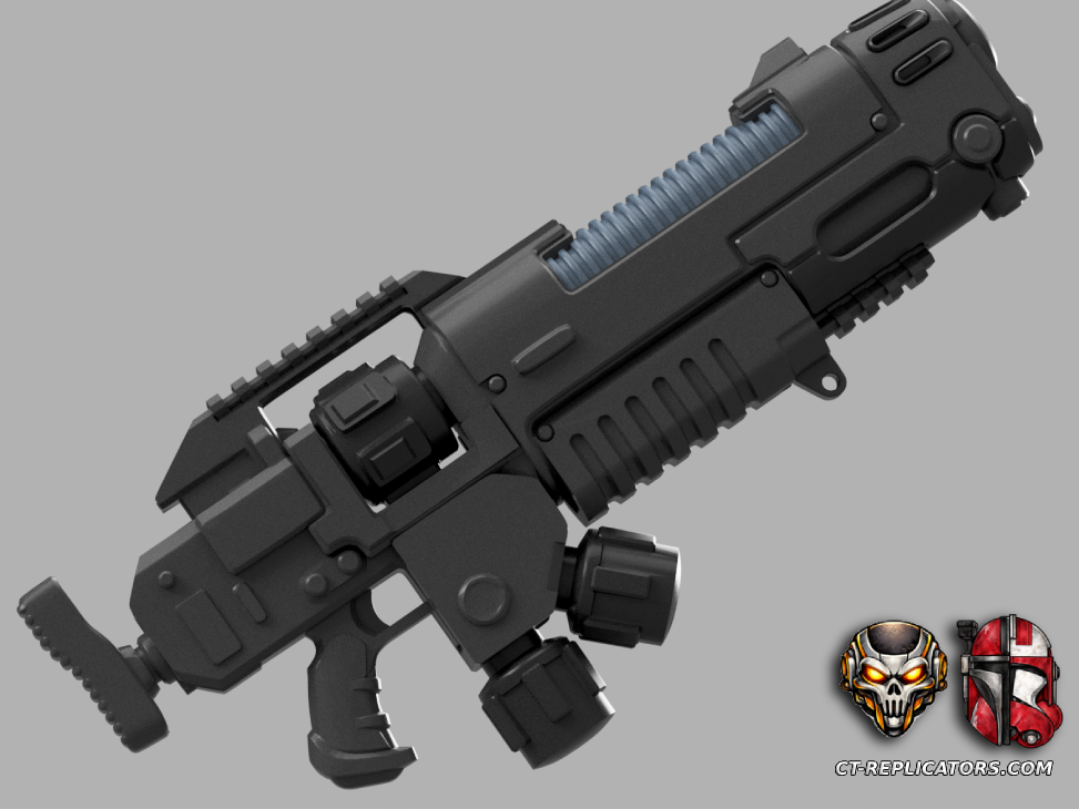 STL 3D Print Files Plasma Incinerator Bolter SM2 3D print files Replica Cosplay 3D print model