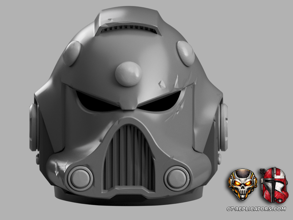 Carcharodons Space Marine Helmet Loyalist SM2 Cosplay 1:1 Replica