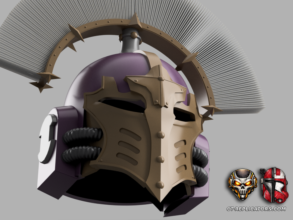 Emperors Children Loyalist Phoenician pattern Space Marine MK4 Helmet Cosplay 1:1