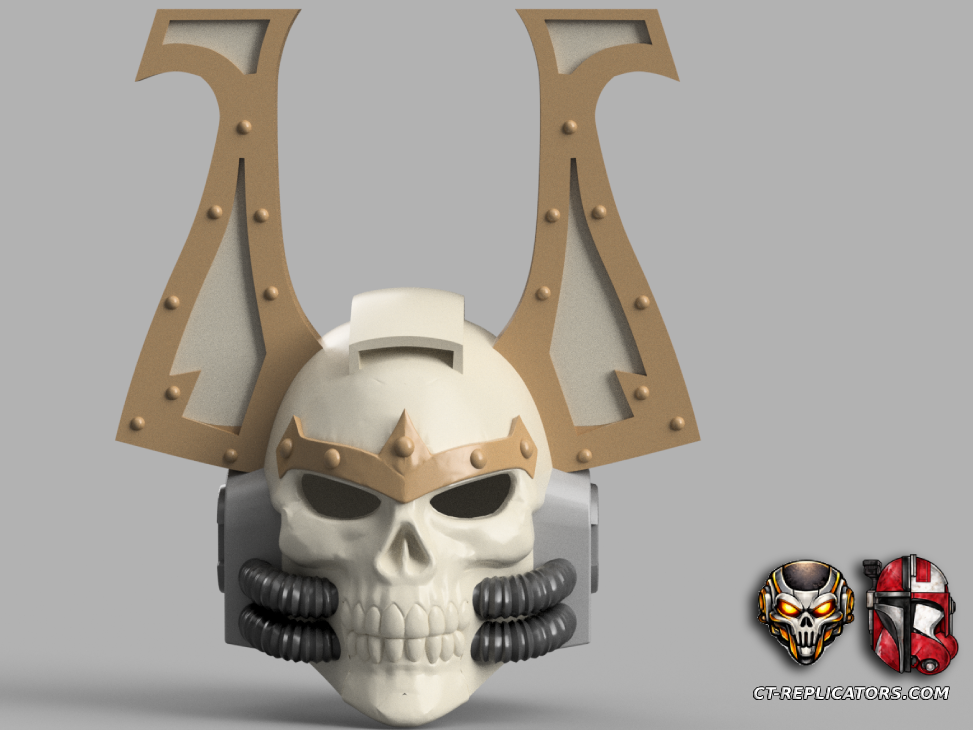 World Eaters Corn Berzerker Chaplain MK7 Space Marine Helmet Cosplay 1:1