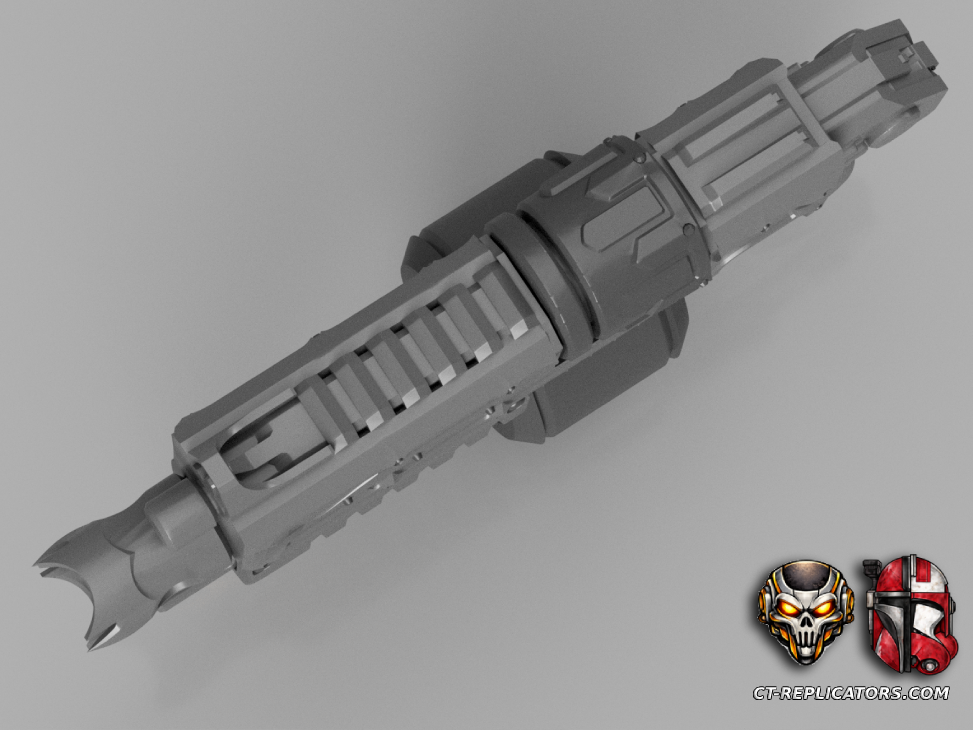 STL 3D Print Files Chaos Bolter Rifle Marine SM2 1:1 Replica Cosplay
