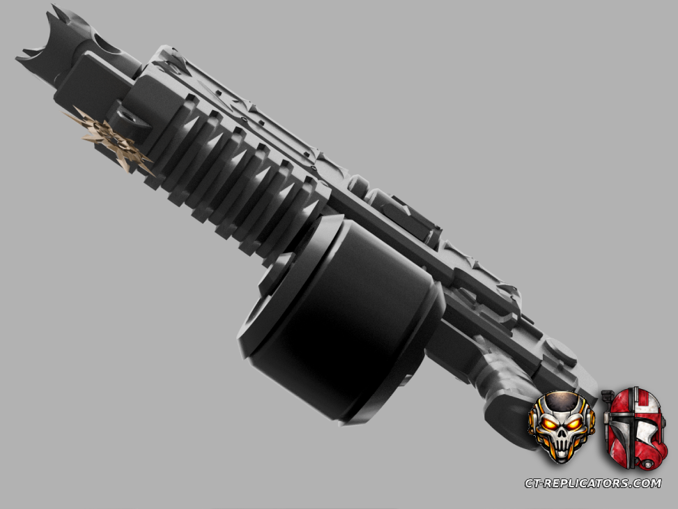 STL 3D Print Files Chaos Bolter Rifle Marine SM2 1:1 Replica Cosplay