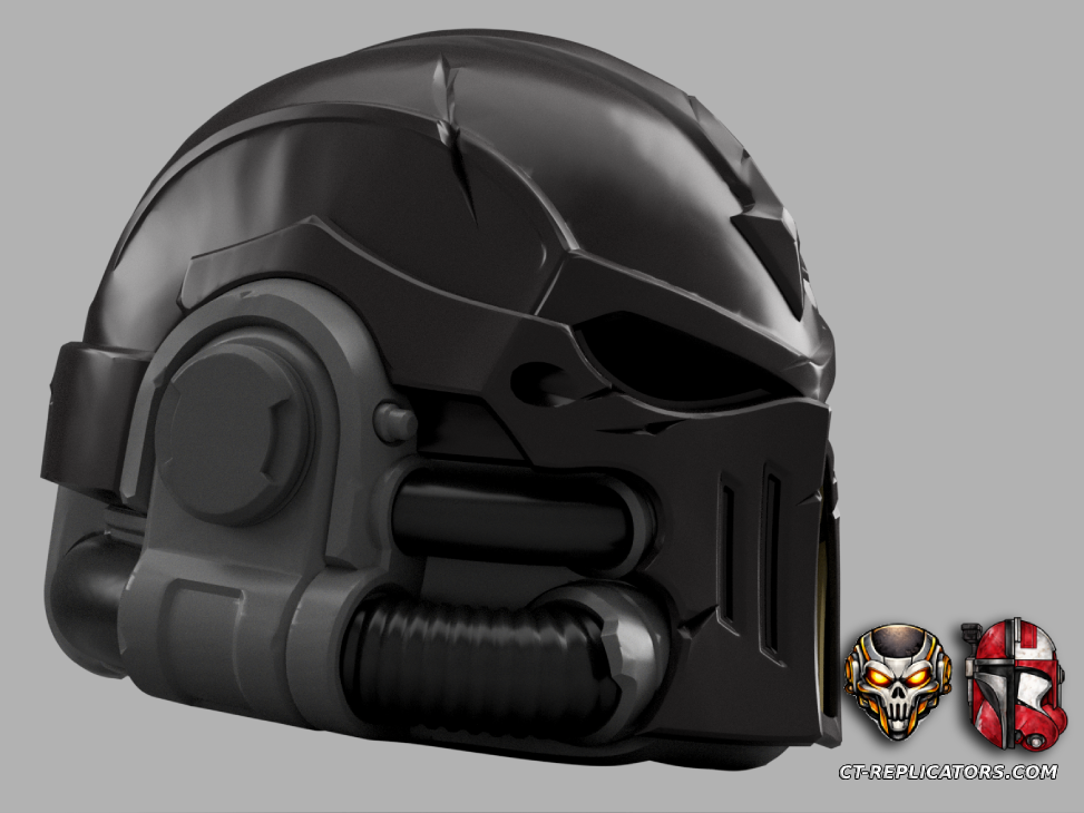 Chaos Tech Marine Helmet Heretic SM2 Cosplay 1:1 Replica