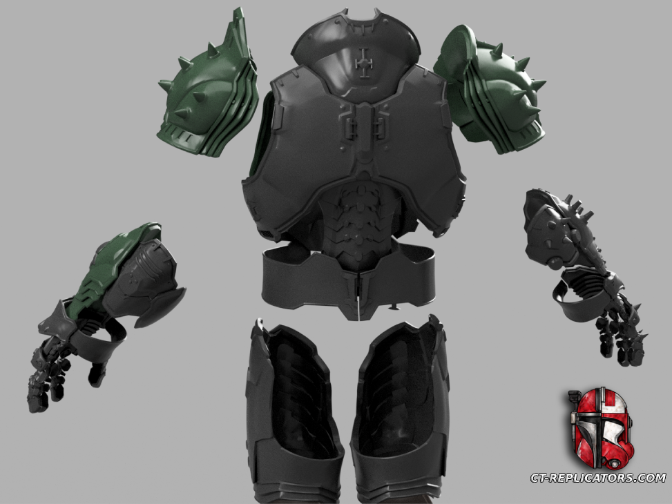 STL 3D Print Files DOOM Slayer Dark Ages Cosplay Armor 1:1 Replica