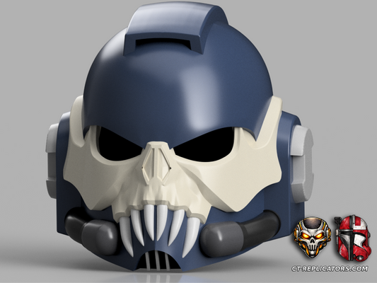 Night Lord MK4 Space Marine Helmet - Pre Heresy Cosplay 1:1 Replica