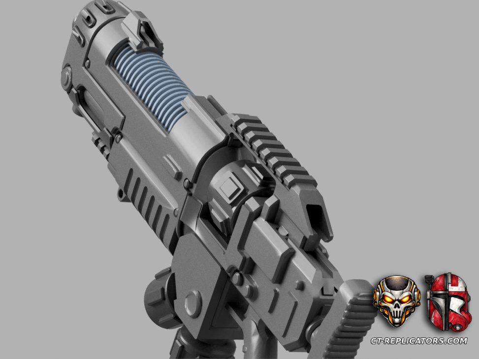 STL 3D Print Files Plasma Incinerator Bolter SM2 3D print files Replica Cosplay 3D print model