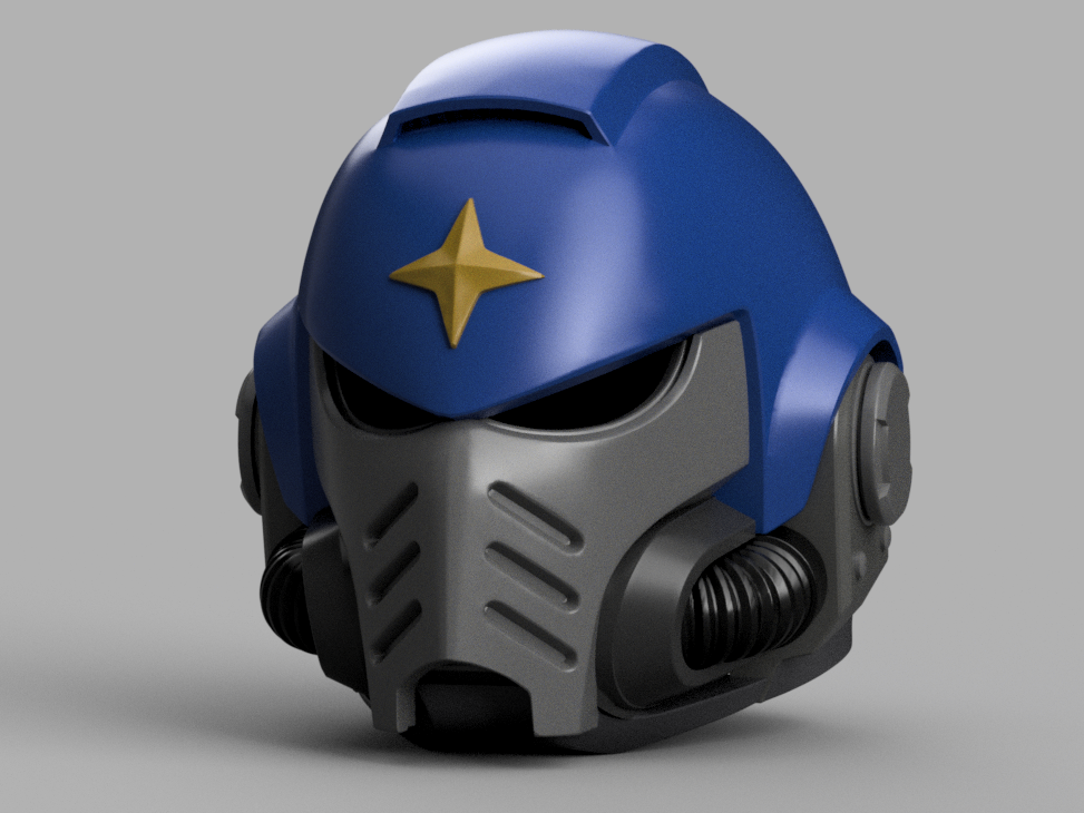 STL 3D Print Files Space Marine Helmet Warhammer Skull Primaris Astartes Helmet MK X MK 10 Wh40k Helmet Cosplay 1:1 (kopia)