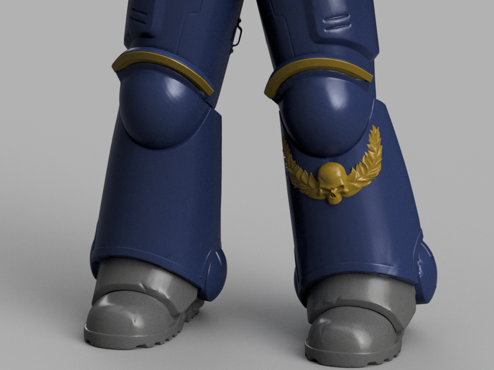 Space marine Armor STL (Titus Ultra Marine) Space 3D print files Replica Cosplay 3D print 1:1