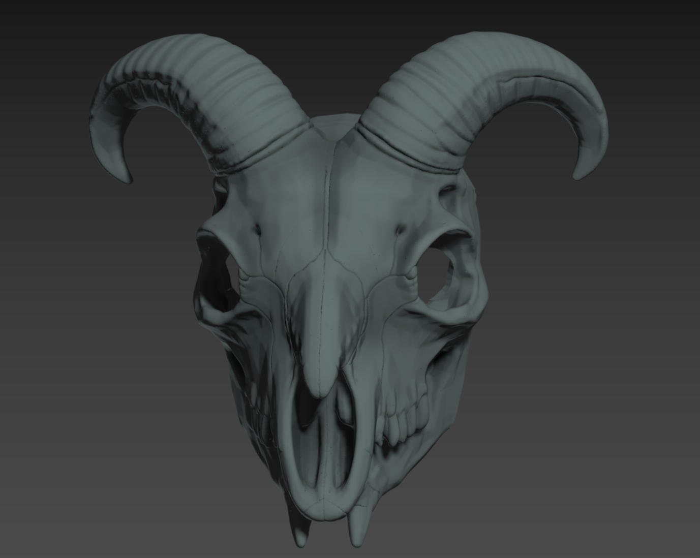 STL 3D Print Files Realistic Goat Skull Mask – Wearable Halloween & Dark Fantasy Prop 1:1 Cosplay Replica