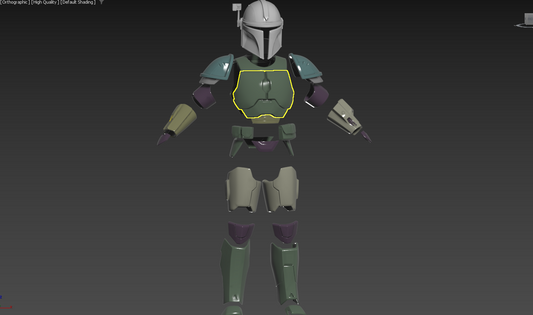 Custom Fortnite Mandalorian set kit 1:1 Cosplay Replica
