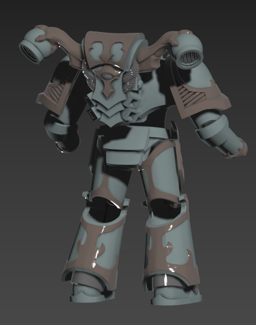 STL 3D Print Files Thousand Sons Rubric Grunt SM2 Space Marine Armor Cosplay 1:1