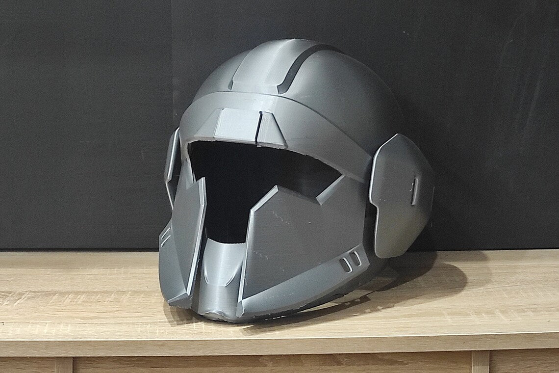 Helldivers 2 - CM-14 Physician / TR-114 Alpha Commando Helmet Diy Kit Cosplay 1:1 scale