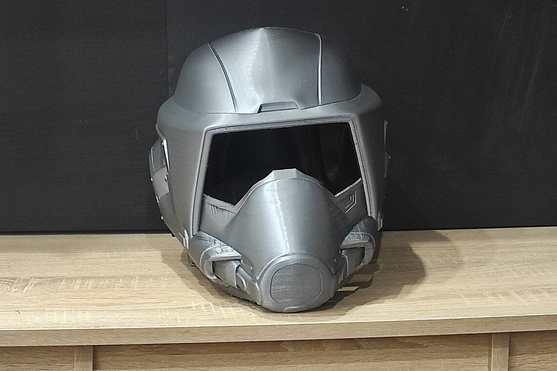 Helldivers 2 - FS-38 Eradicator Helmet DIY Kit Cosplay 1:1 scale