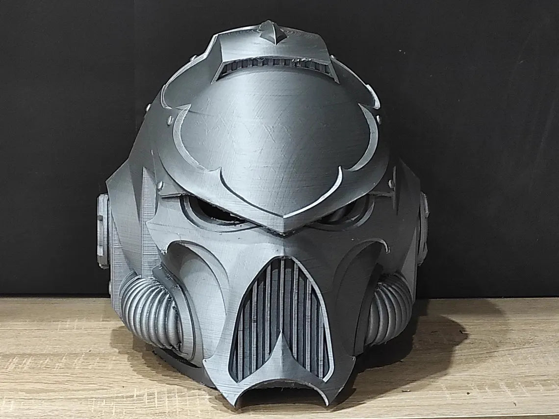 Black Legion Tactical Chaos Marine Heretic Primaris Helmet MK X MK 10 Helmet Cosplay 1:1