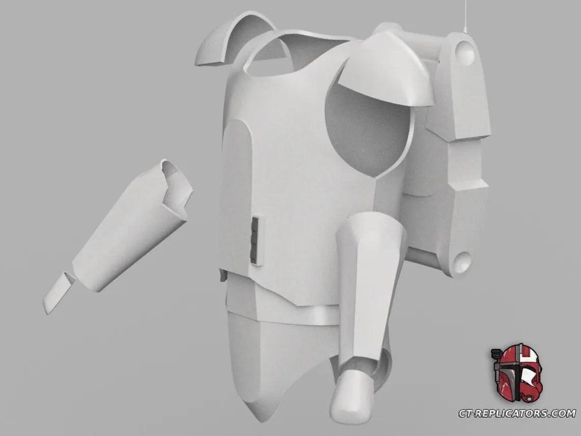 Clone Cold Gear Snow Trooper Armor TCW Animated 1:1 Cosplay Star Wars