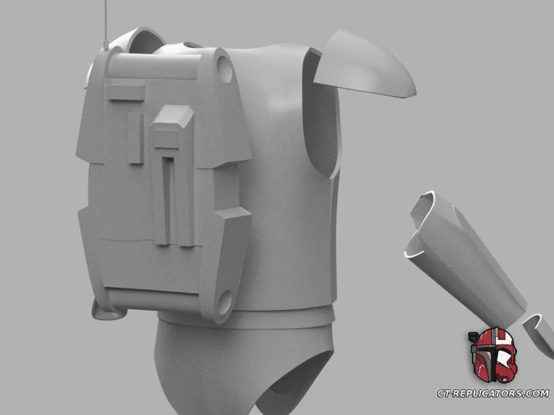 Clone Cold Gear Snow Trooper Armor TCW Animated 1:1 Cosplay Star Wars
