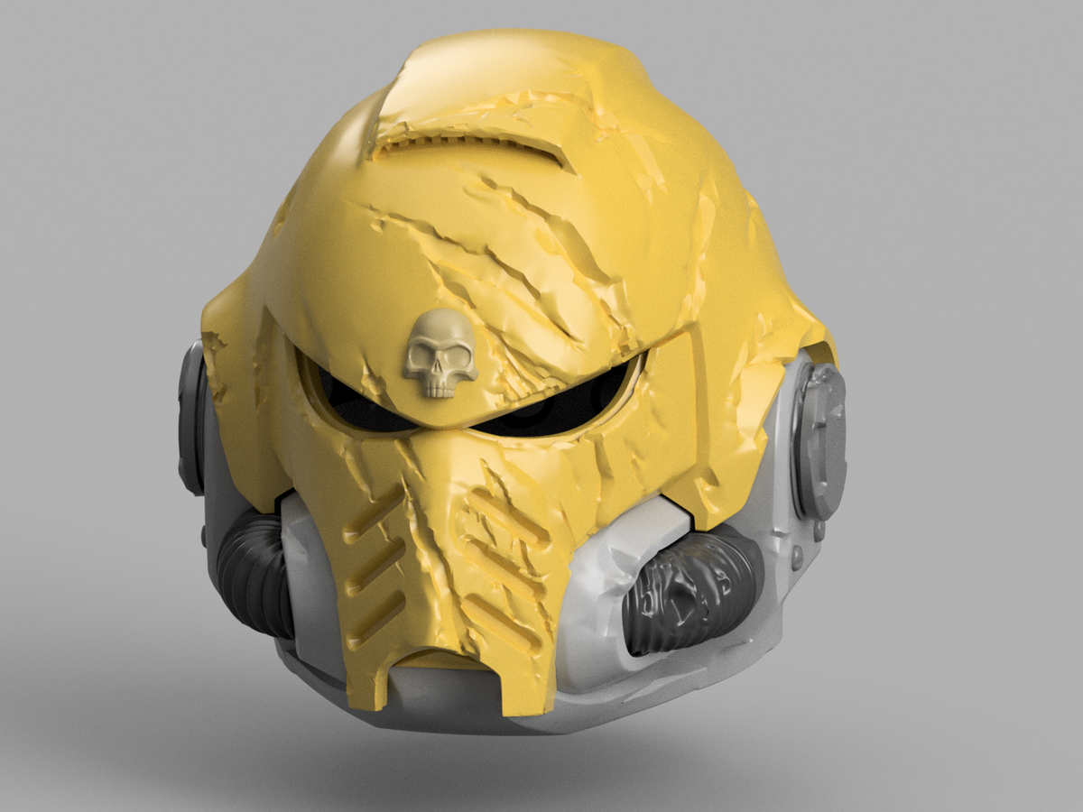 STL 3D Print Files Blood Angels Lamenters Marine Helmet 1:1 Cosplay Replica