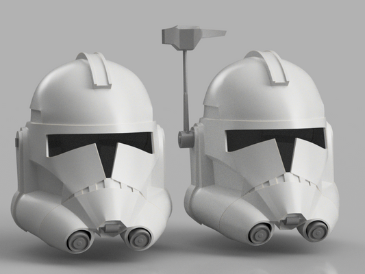 STL 3D Print Files Animated Clone Trooper Helmet TCW Phase 2 and ARC Star Wars Cosplay 1:1